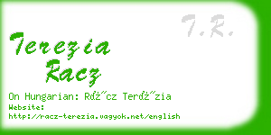 terezia racz business card